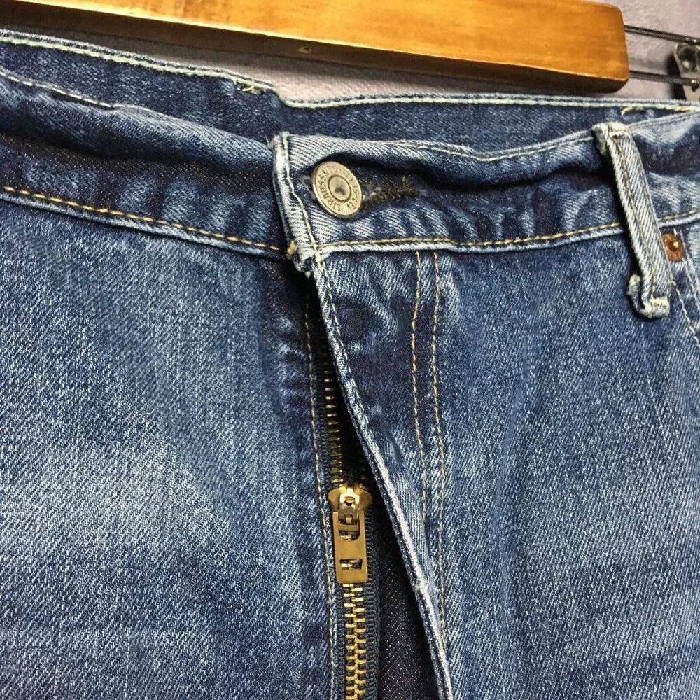 Levis Mens‎ 569 Loose Straight Fit Blue Jeans size 42x30 Cotton Denim Pants